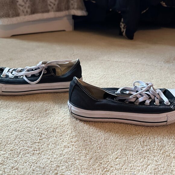 Black Converse Low Tops - Picture 7 of 7
